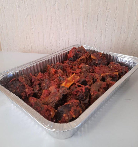 FRIED AND STEWED GOAT MEAT 20 PIECES